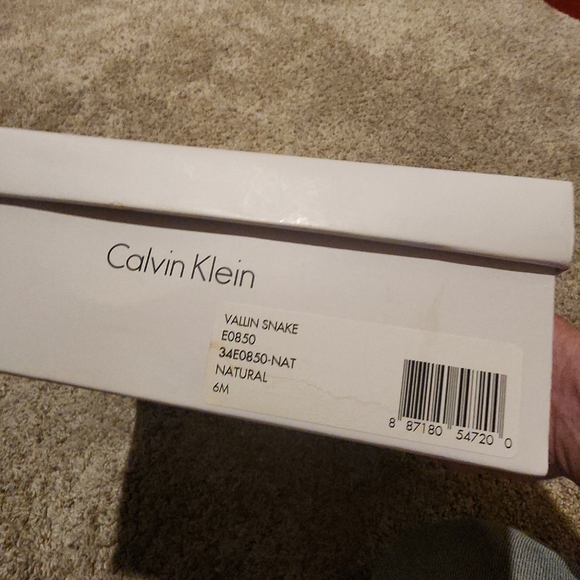 Calvin Klein - Vallin Snake Black And White Heel Wedges - Picture 11 of 12